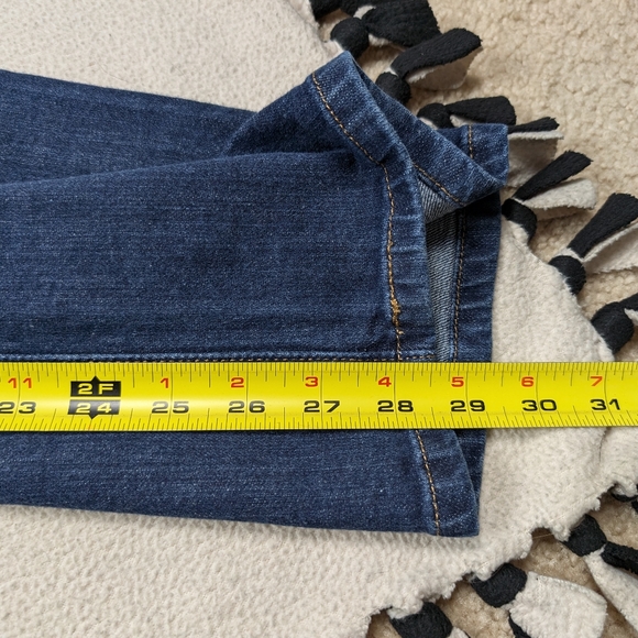 Women's Levi's 505 Straight Leg Stretch Jeans Medium Wash Size 16 35x28.5 - Picture 14 of 16